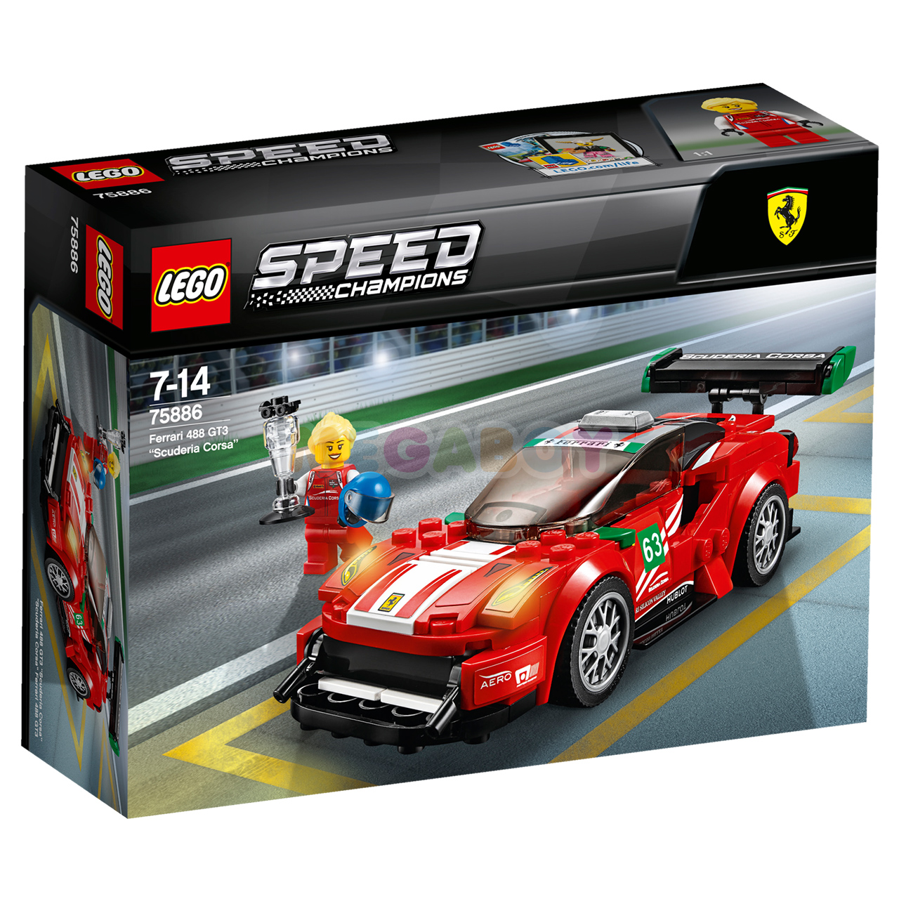 Купить ЛЕГО Марвел 75886 - Ferrari 488 GT3 Scuderia Corsa | Интеренет-магазин MEGABOY