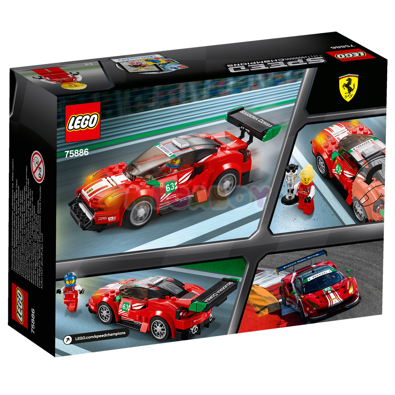 Купить ЛЕГО Марвел 75886 - Ferrari 488 GT3 Scuderia Corsa | Интеренет-магазин MEGABOY