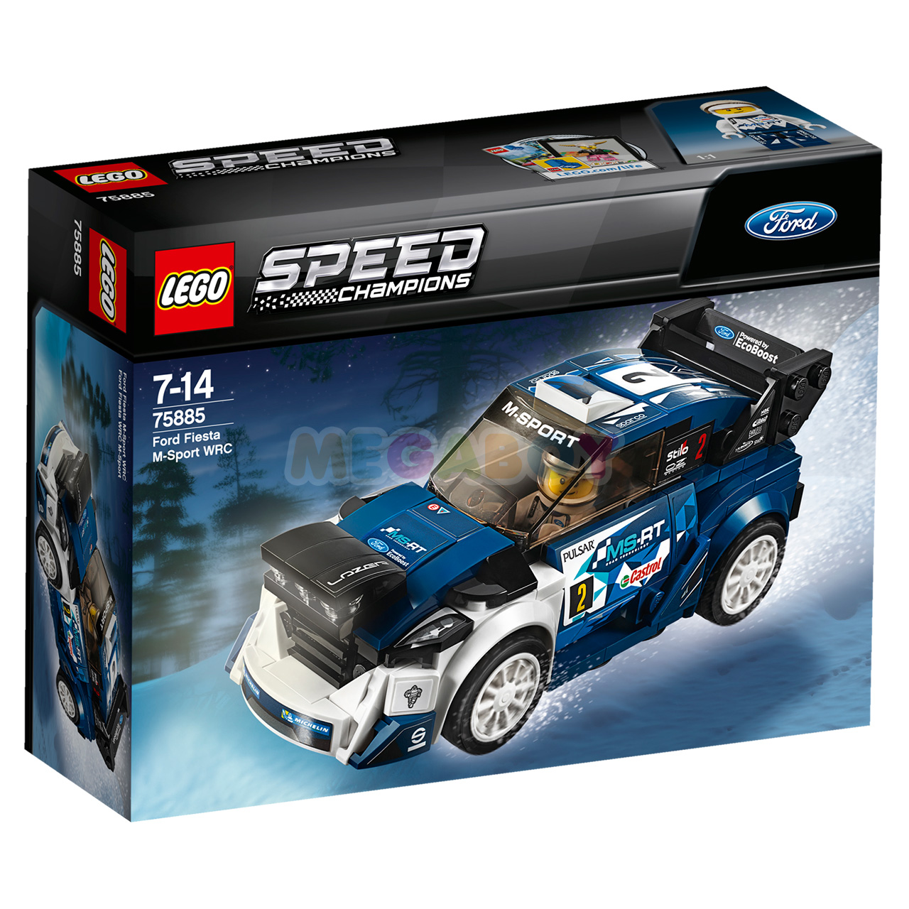 Купить ЛЕГО Марвел 75885 - Ford Fiesta M-Sport WRC | Интеренет-магазин MEGABOY