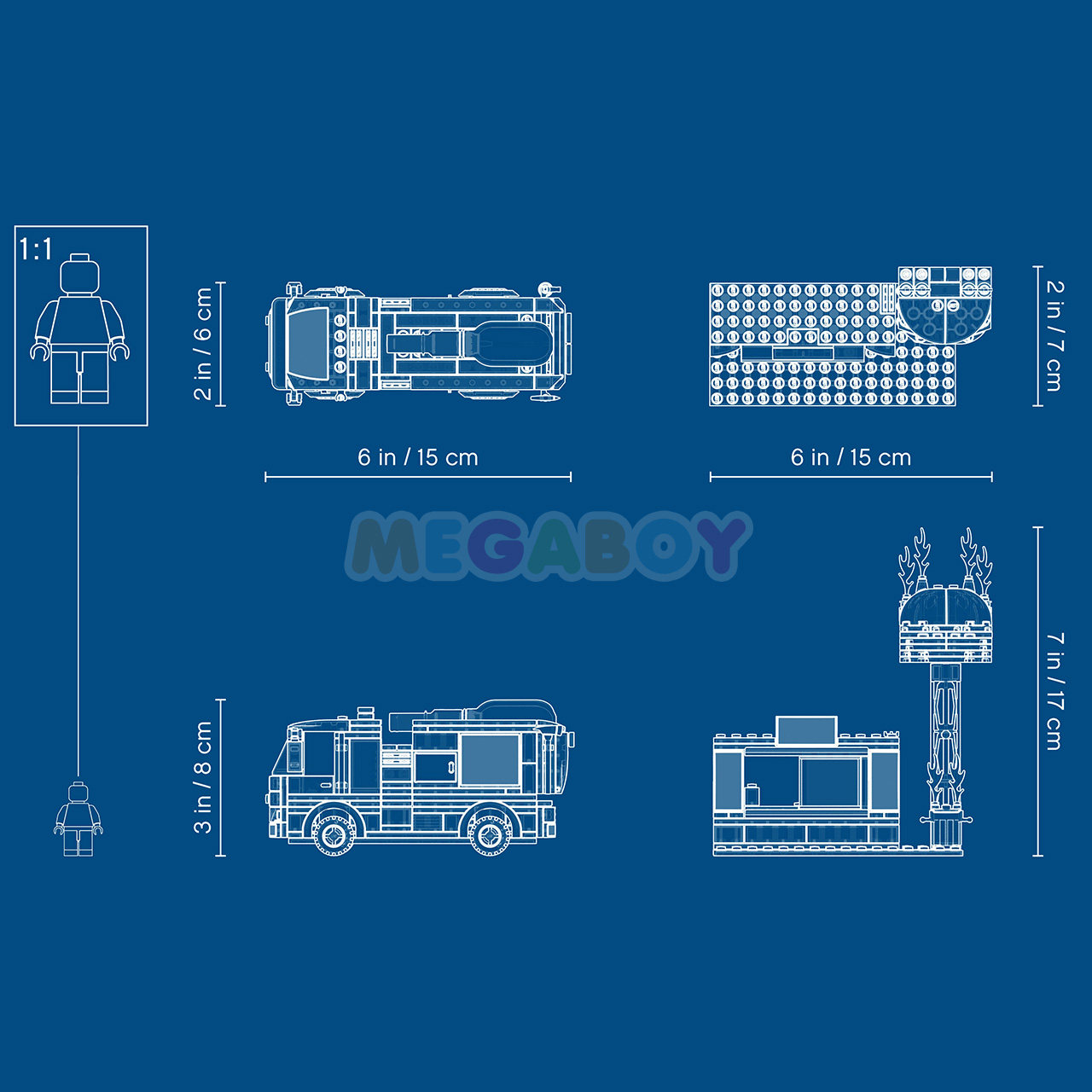 Купить ЛЕГО Сити 60214 - Пожар в бургер-кафе | Интеренет-магазин MEGABOY