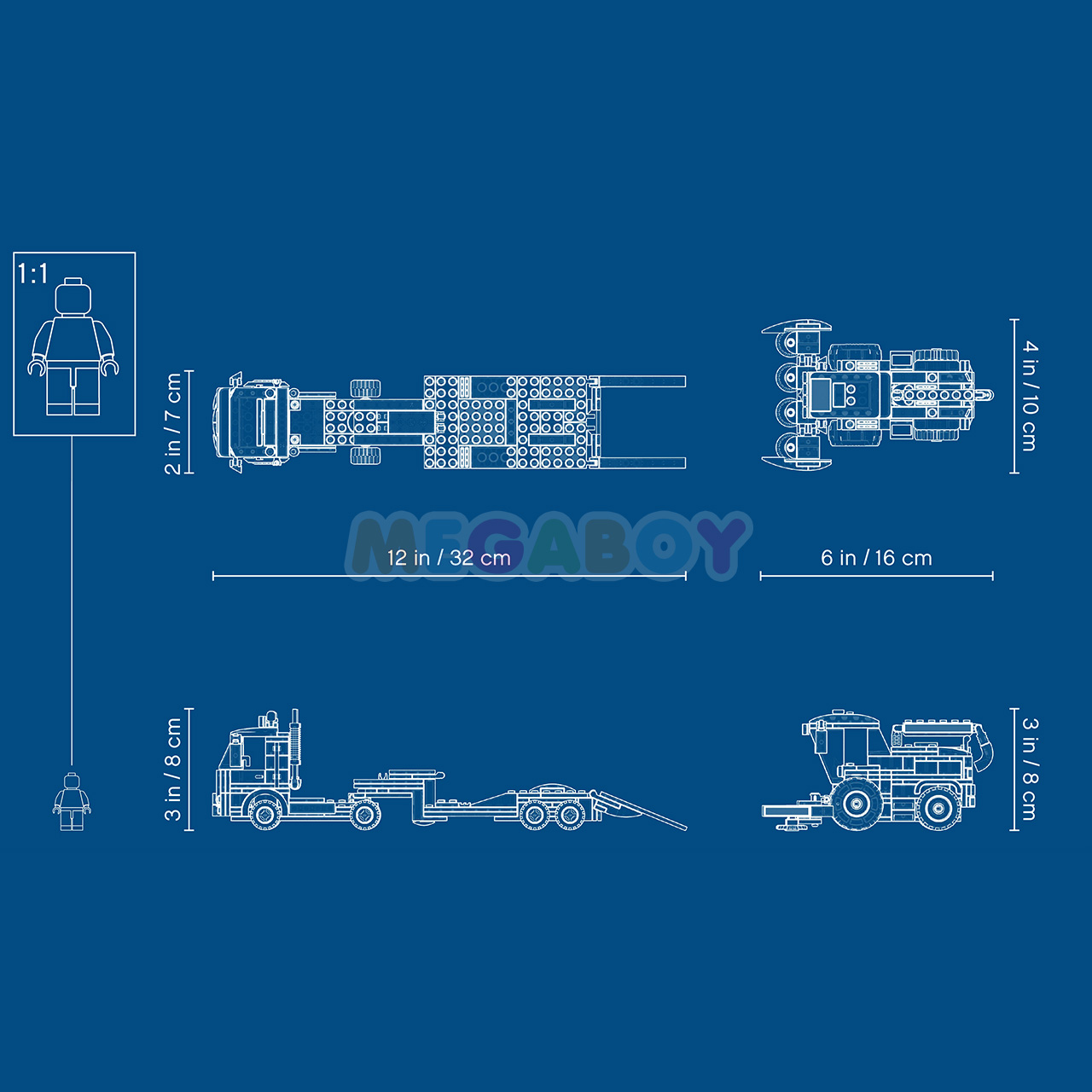 Купить ЛЕГО Сити 60223 - Транспортировщик для комбайнов | Интеренет-магазин MEGABOY