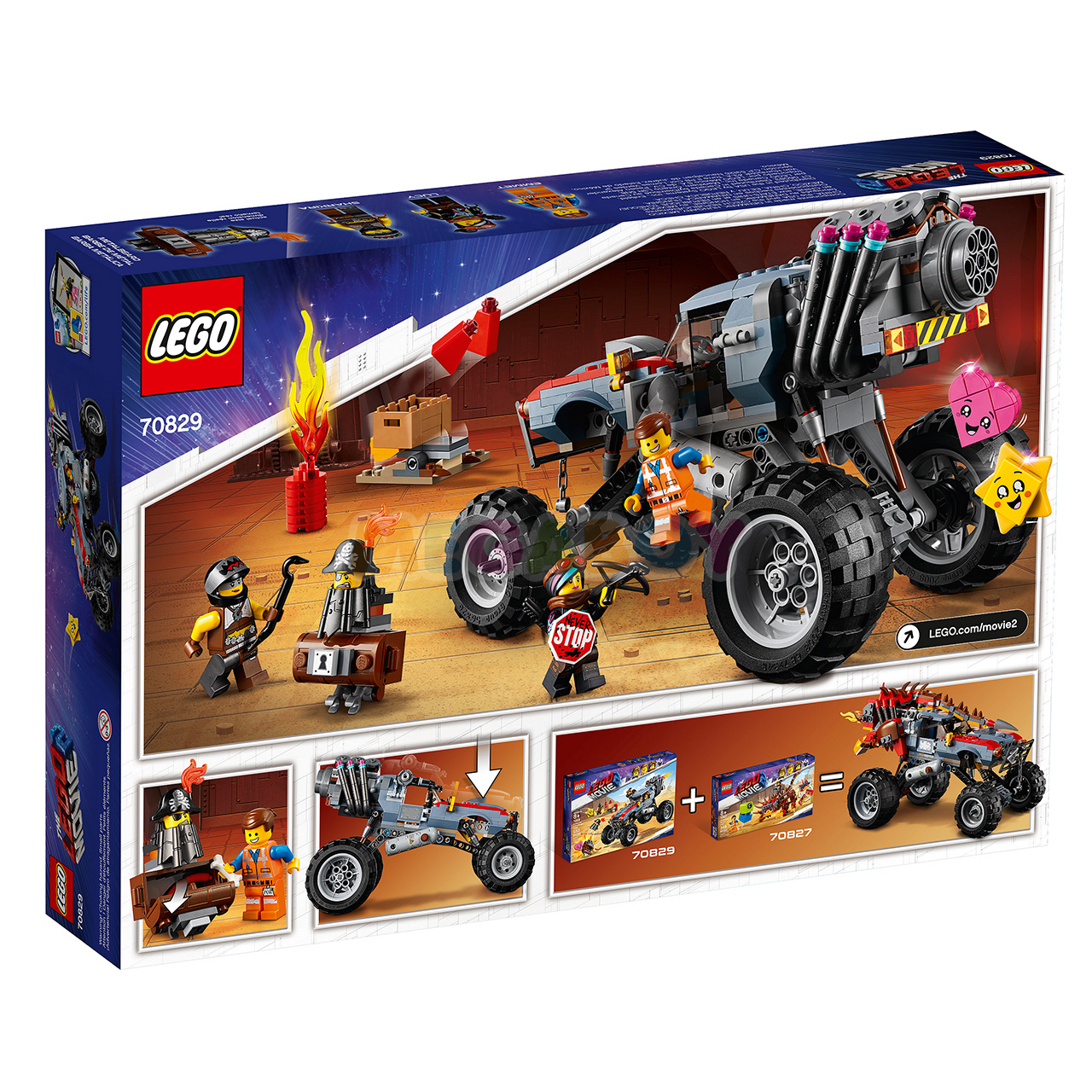 Купить 99701 MEGABOY Сет 2 в 1: LEGO Movie 2 70829 + 70827 | Интеренет-магазин MEGABOY