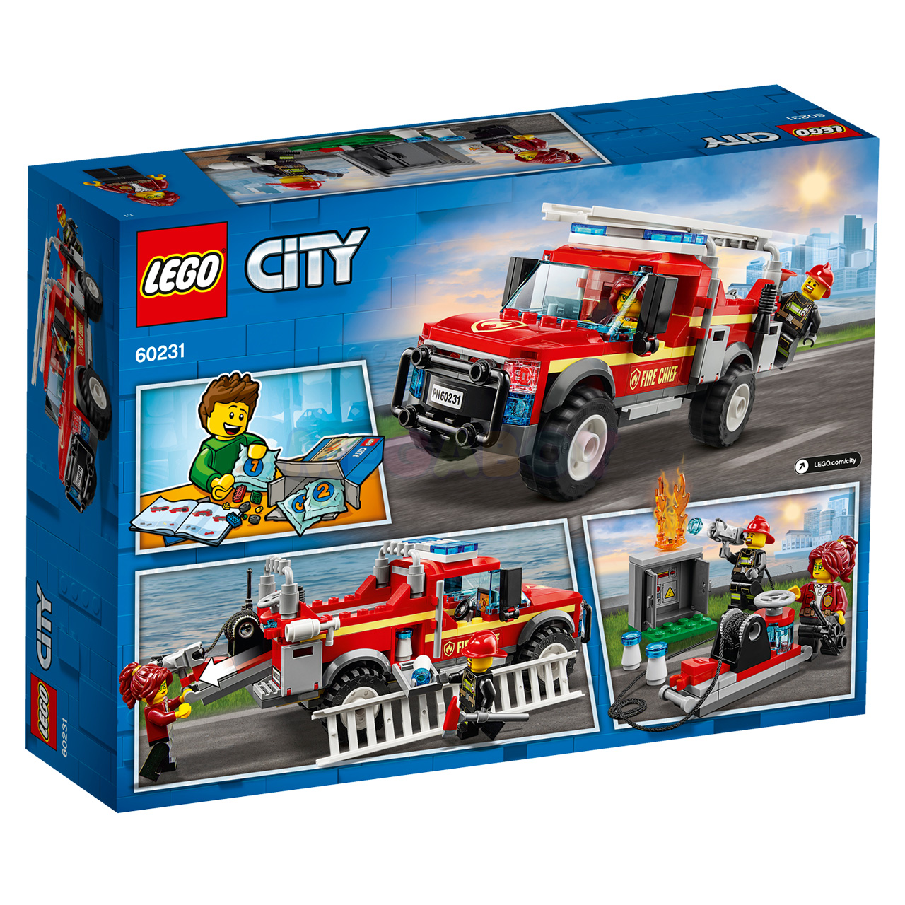 60231 LEGO City | ЛЕГО Сити - Грузовик начальника пожарной части | 5702016370515