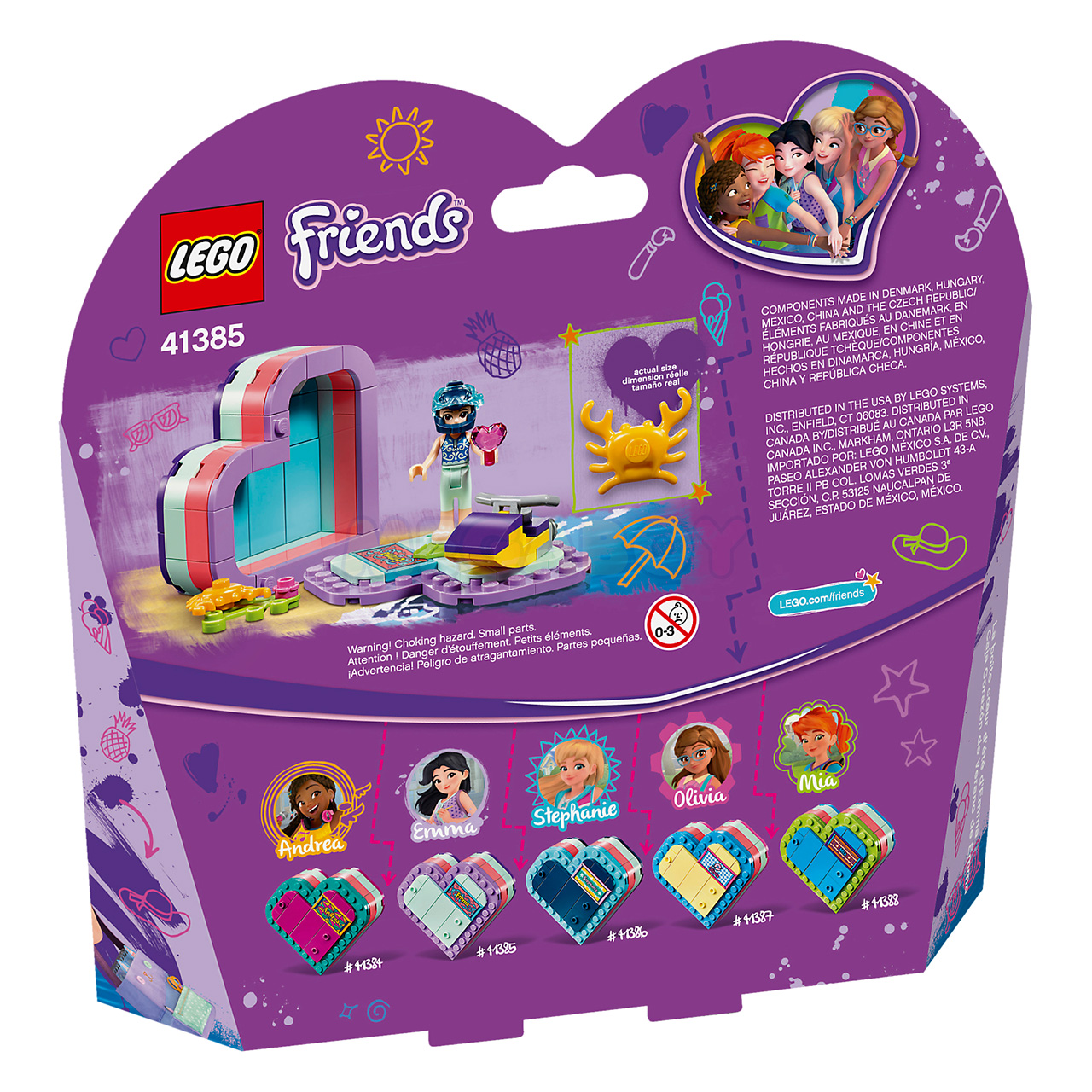 41385 LEGO Friends | ЛЕГО Френдс - Летняя шкатулка-сердечко для Эммы | 5702016419849