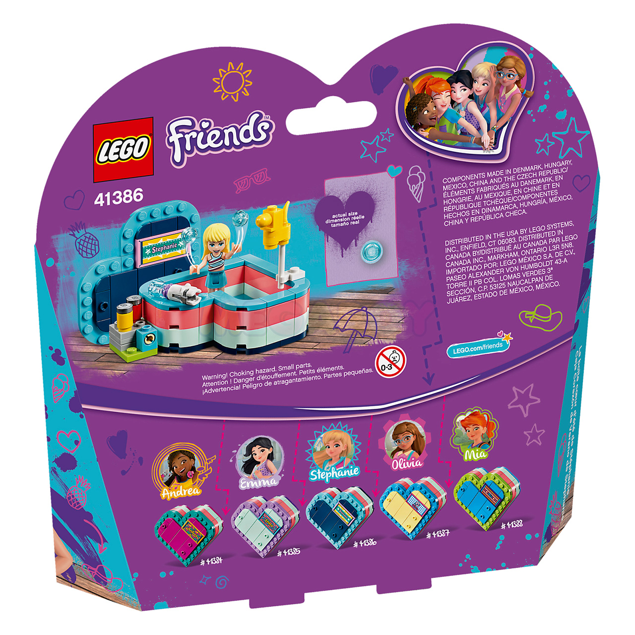 41386 LEGO Friends | ЛЕГО Френдс - Летняя шкатулка-сердечко для Стефани | 5702016419856