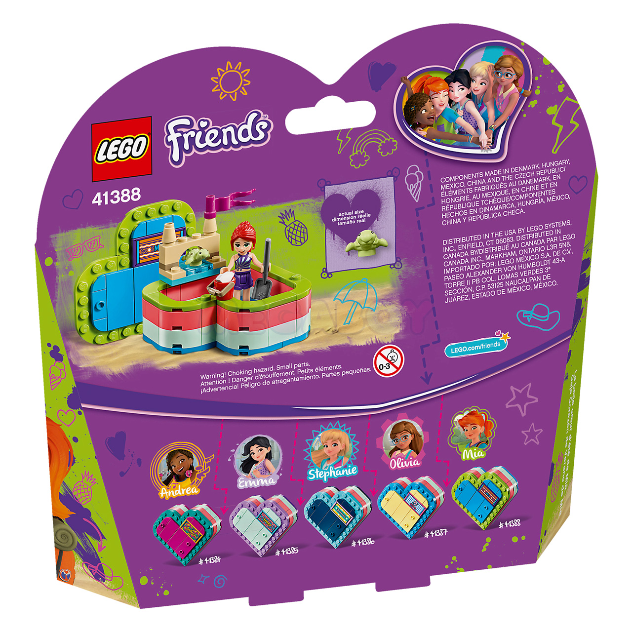 41388 LEGO Friends | ЛЕГО Френдс - Летняя шкатулка-сердечко для Мии | 5702016468977