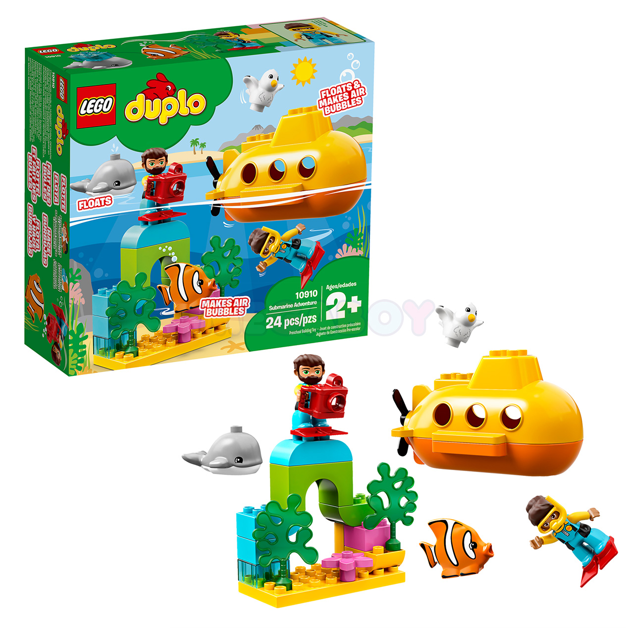 10910 LEGO DUPLO | ЛЕГО ДУПЛО - Приключения на субмарине | 5702016680522