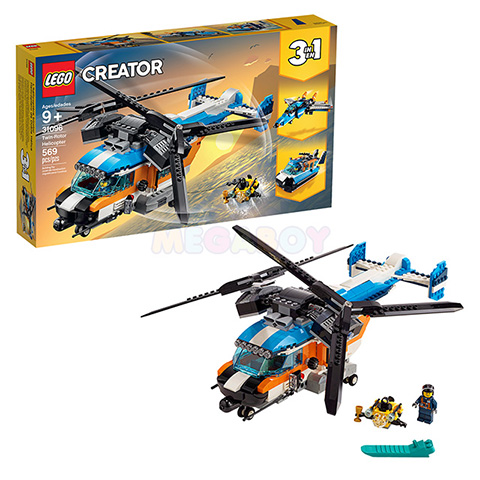 31096 LEGO Creator 3 in 1 | ЛЕГО Креатор 3 в 1 - Двухроторный вертолёт | 5702016367904