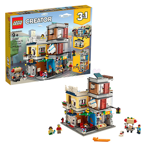 31097 LEGO Creator 3 in 1 | ЛЕГО Креатор 3 в 1 - Зоомагазин и кафе в центре города | 5702016367911