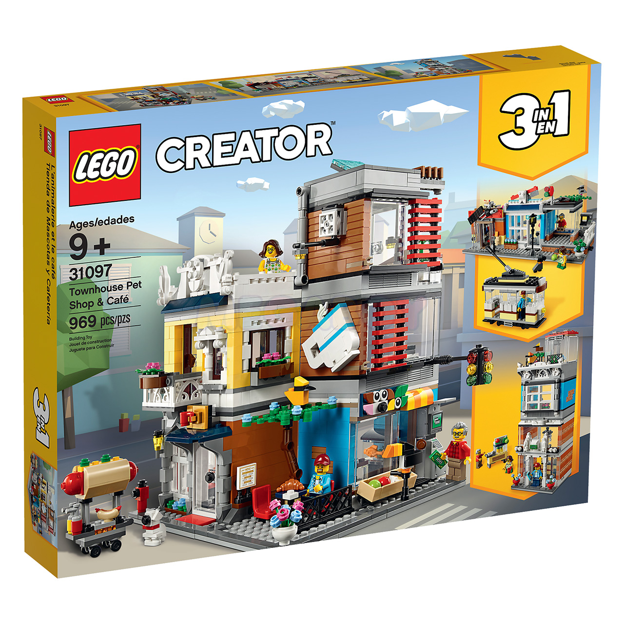 31097 LEGO Creator 3 in 1 | ЛЕГО Креатор 3 в 1 - Зоомагазин и кафе в центре города | 5702016367911