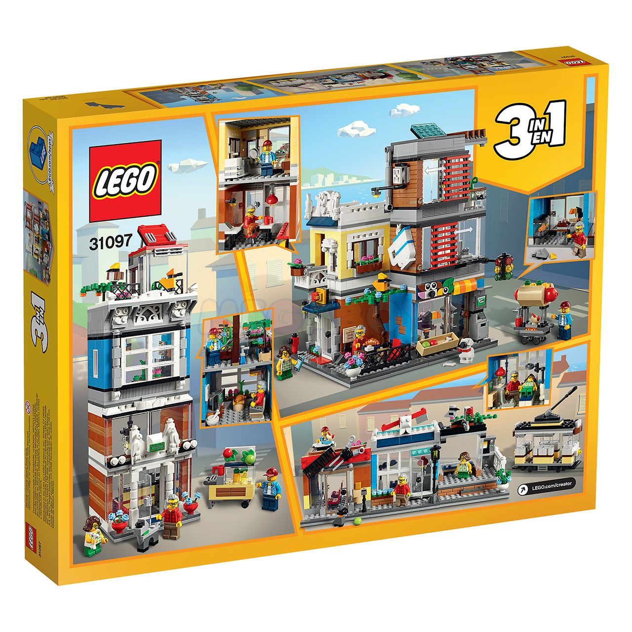 31097 LEGO Creator 3 in 1 | ЛЕГО Креатор 3 в 1 - Зоомагазин и кафе в центре города | 5702016367911