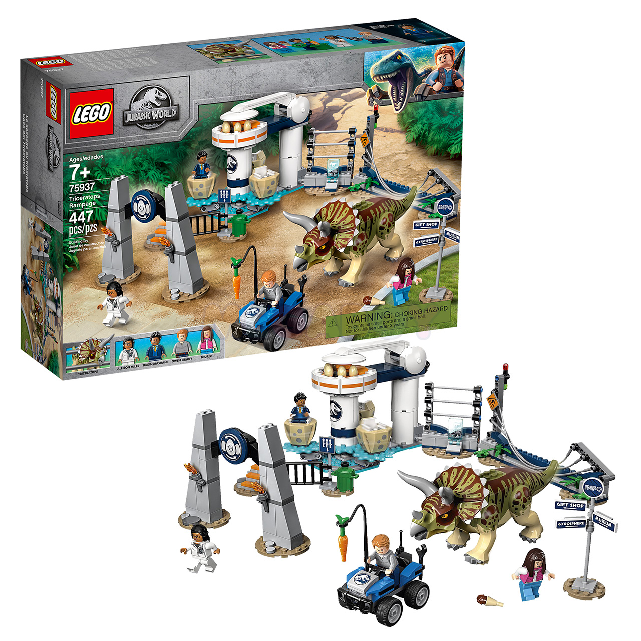 75937 LEGO Jurassic World | ЛЕГО Мир Юрского Периода - Буйство трицератопса | 5702016542691