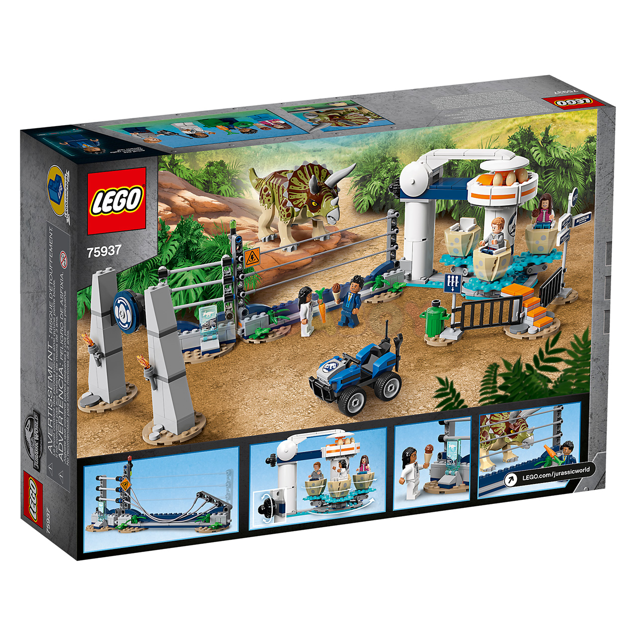 75937 LEGO Jurassic World | ЛЕГО Мир Юрского Периода - Буйство трицератопса | 5702016542691