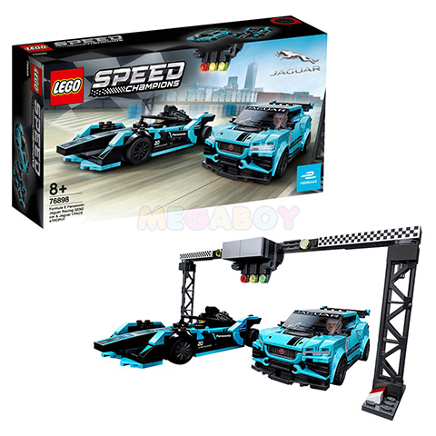 Купить ЛЕГО Чемпионы Скорости 76898 - Formula E Panasonic Jaguar racing GEN2 car & Jaguar I-PACE eTROTHY | Интеренет-магазин MEGABOY