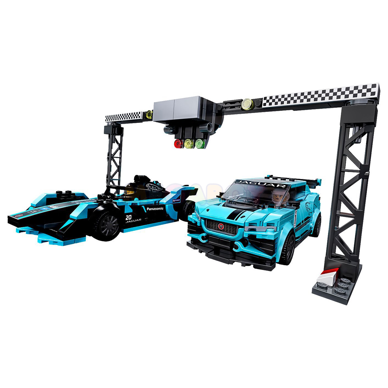 Купить ЛЕГО Чемпионы Скорости 76898 - Formula E Panasonic Jaguar racing GEN2 car & Jaguar I-PACE eTROTHY | Интеренет-магазин MEGABOY